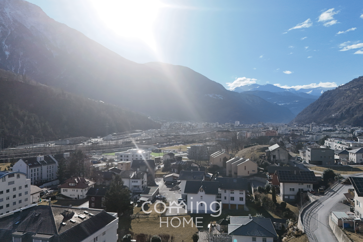 Seltene Gelegenheit in Naters - drei Bauparzellen mit Bergsicht in sonniger Südhanglage