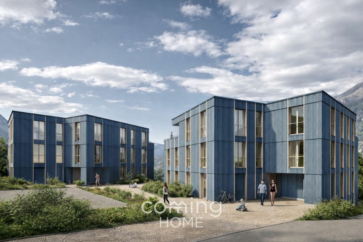 Appartement de plain-pied à Ried-Brig - Appartement neuf de 4,5 pièces au rez-de-chaussée avec vue panoramique sur les montagnes et conforme à la norme Minergie
