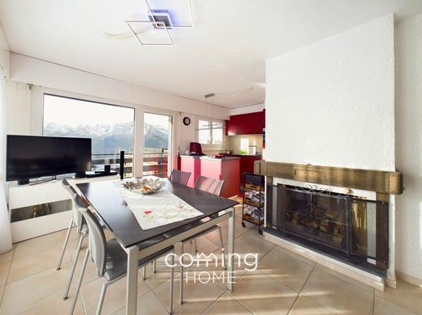 Attraktive 2.5 Zimmer Wohnung in Veysonnaz mit Garagenplatz direkt bei der Gondel 7