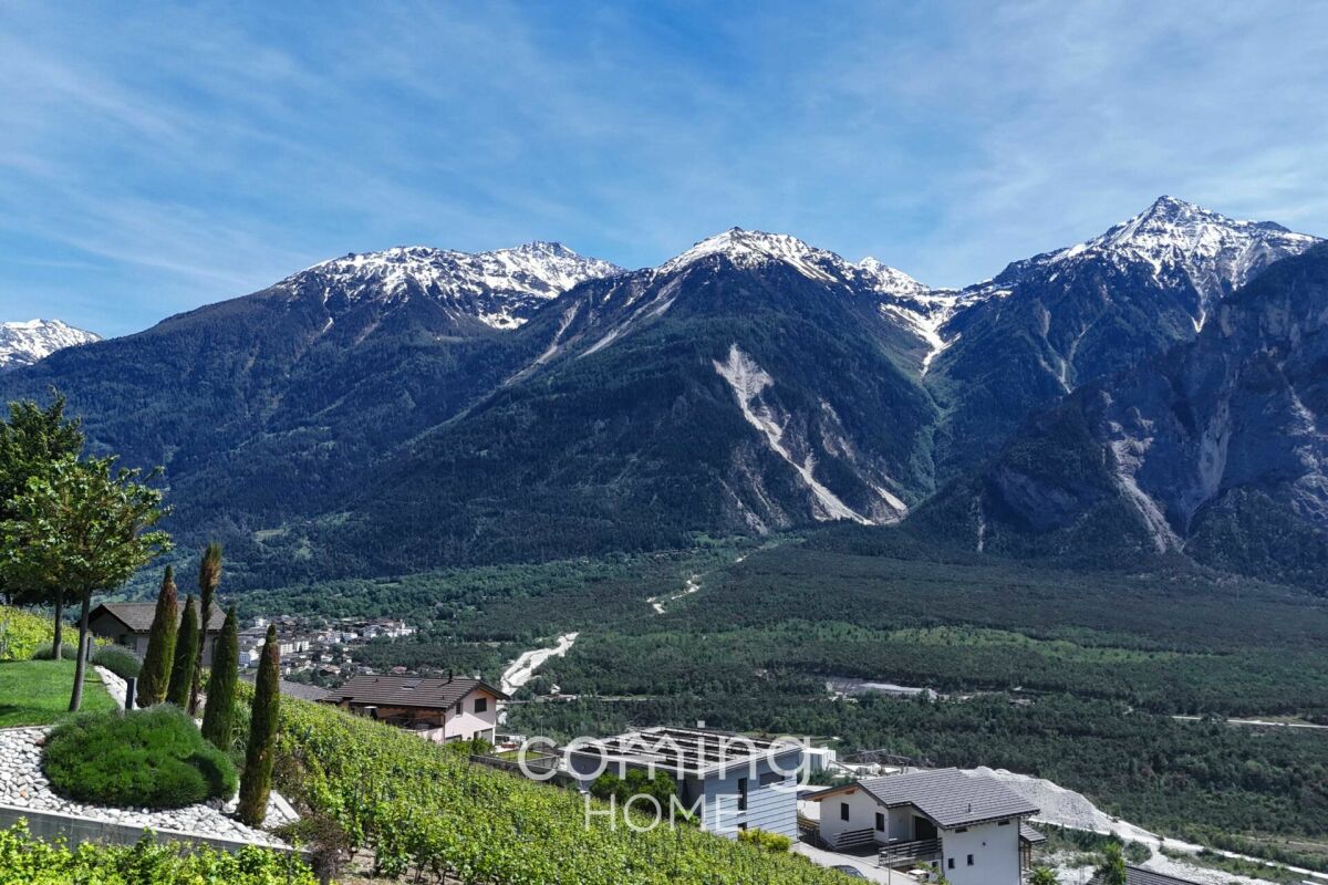 Sonnige Bauparzelle in Leuk mit herrlicher Aussicht - vollständig erschlossen