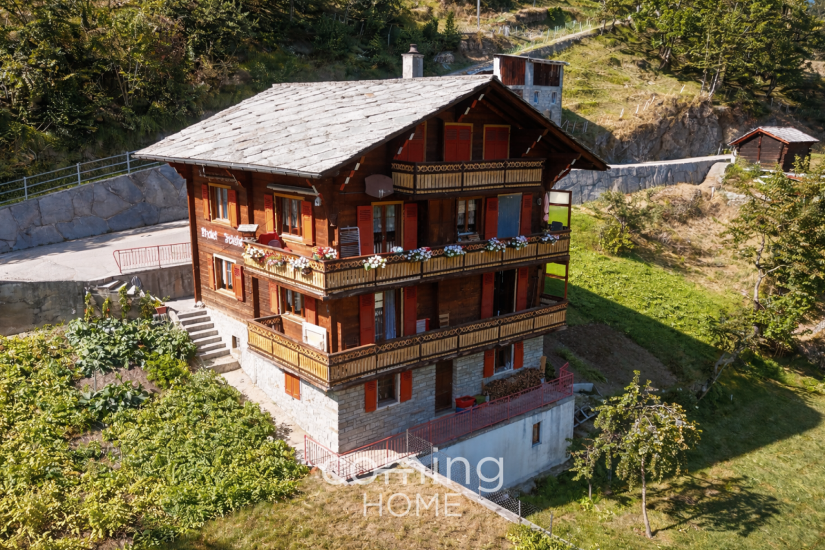 Charmante 3.5 Zimmerwohnung im Walliser Chalet in Embd -  Bergsicht und Zweitwohnsitz