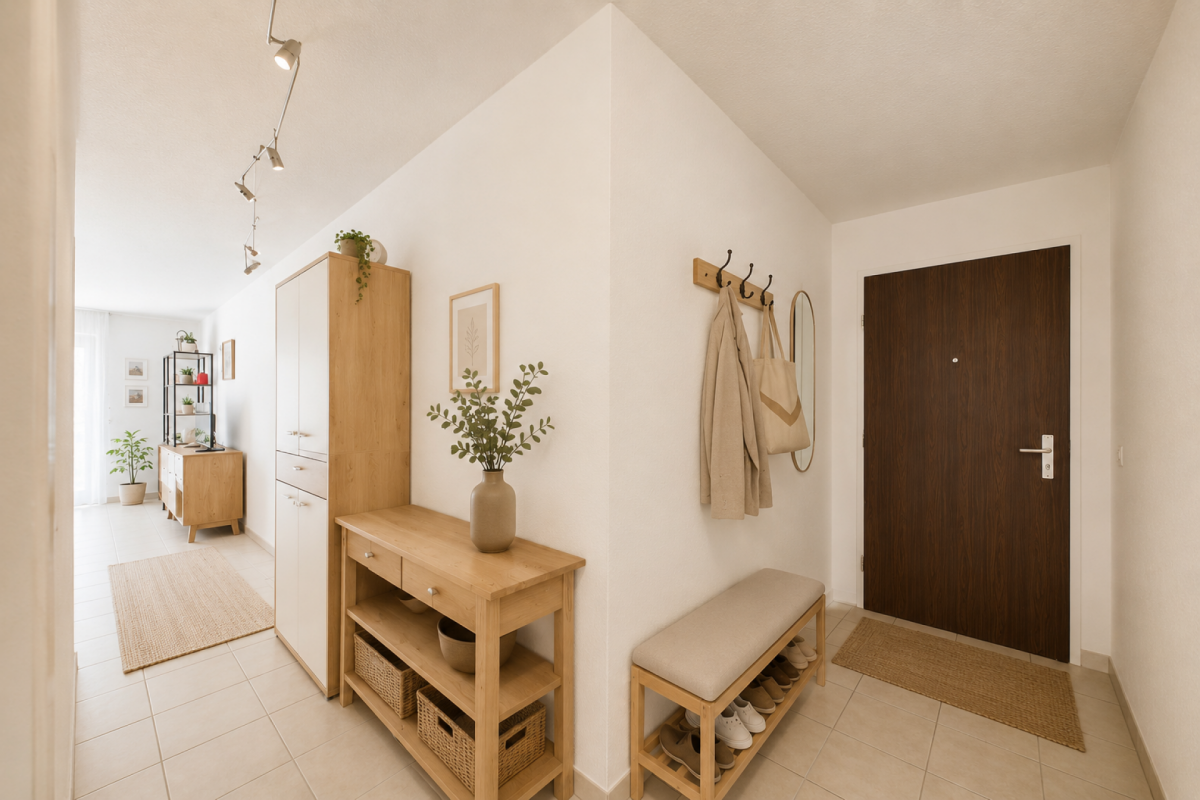 Helle 2.5 Zimmerwohnung in Leukerbad mit Balkon und Alpenpanorama
