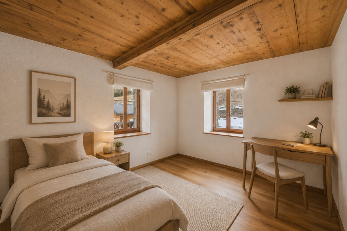 Charmante 3.5 Zimmer Wohnung im Chalet Stil in Törbel - sonnige Hanglage mit Bergsicht