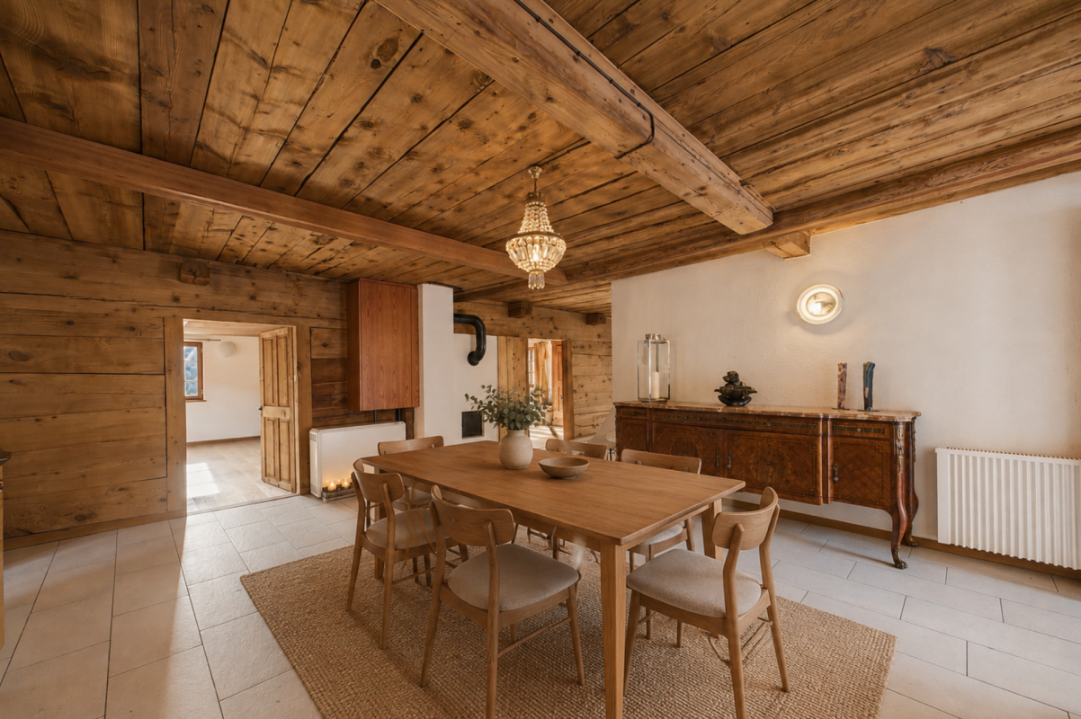 Charmante 3.5 Zimmer Wohnung im Chalet Stil in Törbel - sonnige Hanglage mit Bergsicht