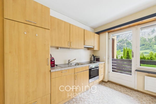 Wohnen oder Ferien: 4-Zimmerwohnung in Leukerbad mit Bergpanorama 2