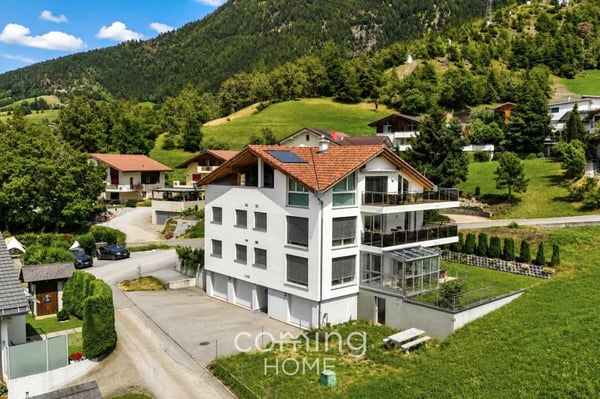 Stilvolle 1.5-Zimmer-Gartenwohnung mit Wintergarten und Bergsicht in Ried-Brig 1