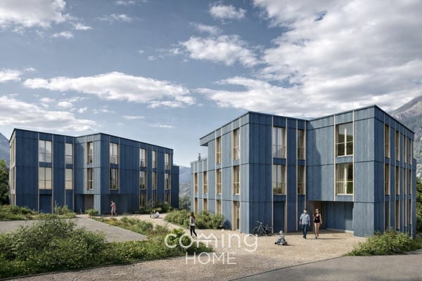Barrierefrei und nachhaltig - 4.5-Zimmer-Neubau im Erdgeschoss mit Bergpanorama in Ried-Brig 2