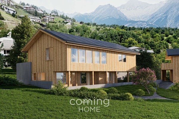 Cheminée, Bergblick und Gestaltungsfreiheit - kompaktes Neubauhaus in sonnigem Bürchen 11