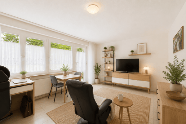 Lichtdurchflutete 1.5 Zimmer Wohnung mit Balkon und Walliser Alpenpanorama in Leukerbad 4
