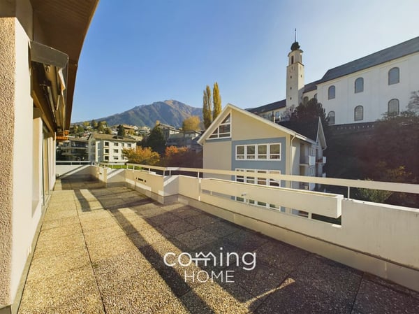 Attikawohnung in Brig-Glis - 2.5 Zimmer, Panorama-Bergsicht und Blick auf das Stockalperschloss 16
