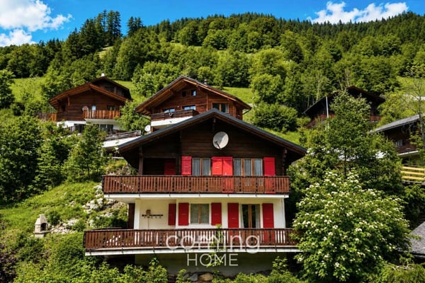 Zwei Wohnungen, ein Chalet - Panorama-Bergsicht und Zweitwohnsitz in Kippel 1