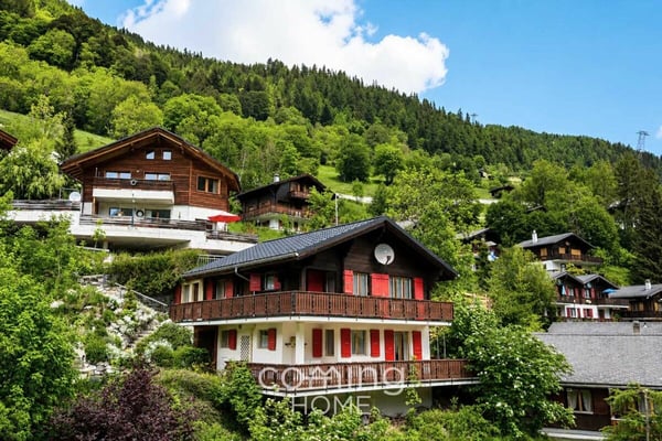 Zwei Wohnungen, ein Chalet - Panorama-Bergsicht und Zweitwohnsitz in Kippel 16