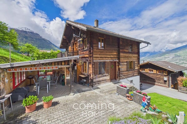 Wohnen und bauen in Ergisch - Chalet mit Bauland und sonniger Aussichtslage 6