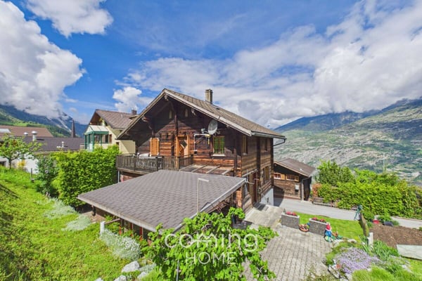 Wohnen und bauen in Ergisch - Chalet mit Bauland und sonniger Aussichtslage 13