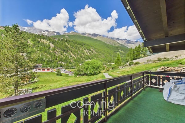 Abends am Cheminée, morgens mit Bergblick - 2.5-Zimmer-Wohnung in Saas-Grund 13