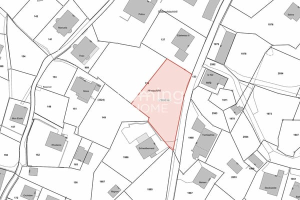 Baugrundstück in Grächen - 1'040 m², vollerschlossen, Wohnzone W2, Bergsicht 2