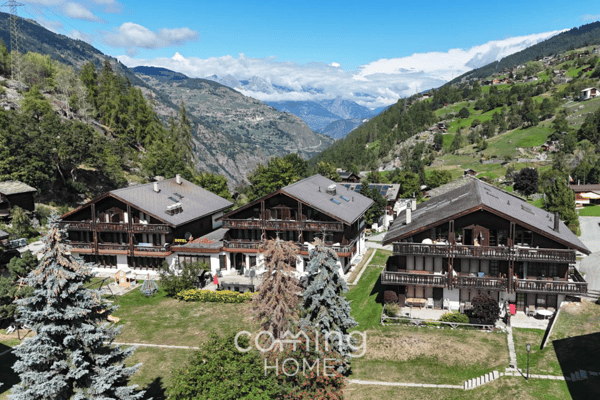 Wohnen mit Bergblick - charmante 3.5-Zimmer-Wohnung in Grächen 3