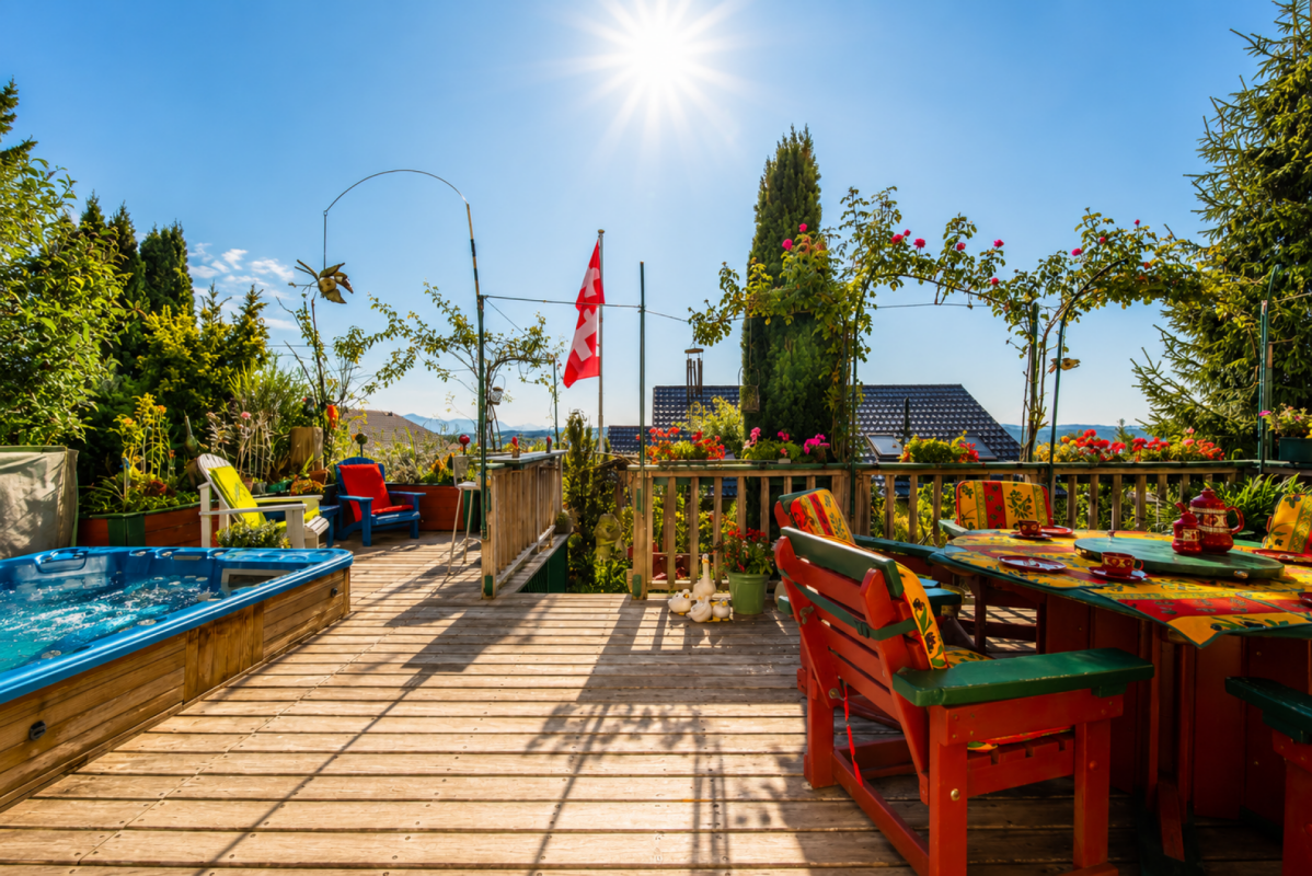 Wohnen mit Weitblick - umgeben von Ruhe und Grün. - 6.5 Zimmer EFH in Sulz