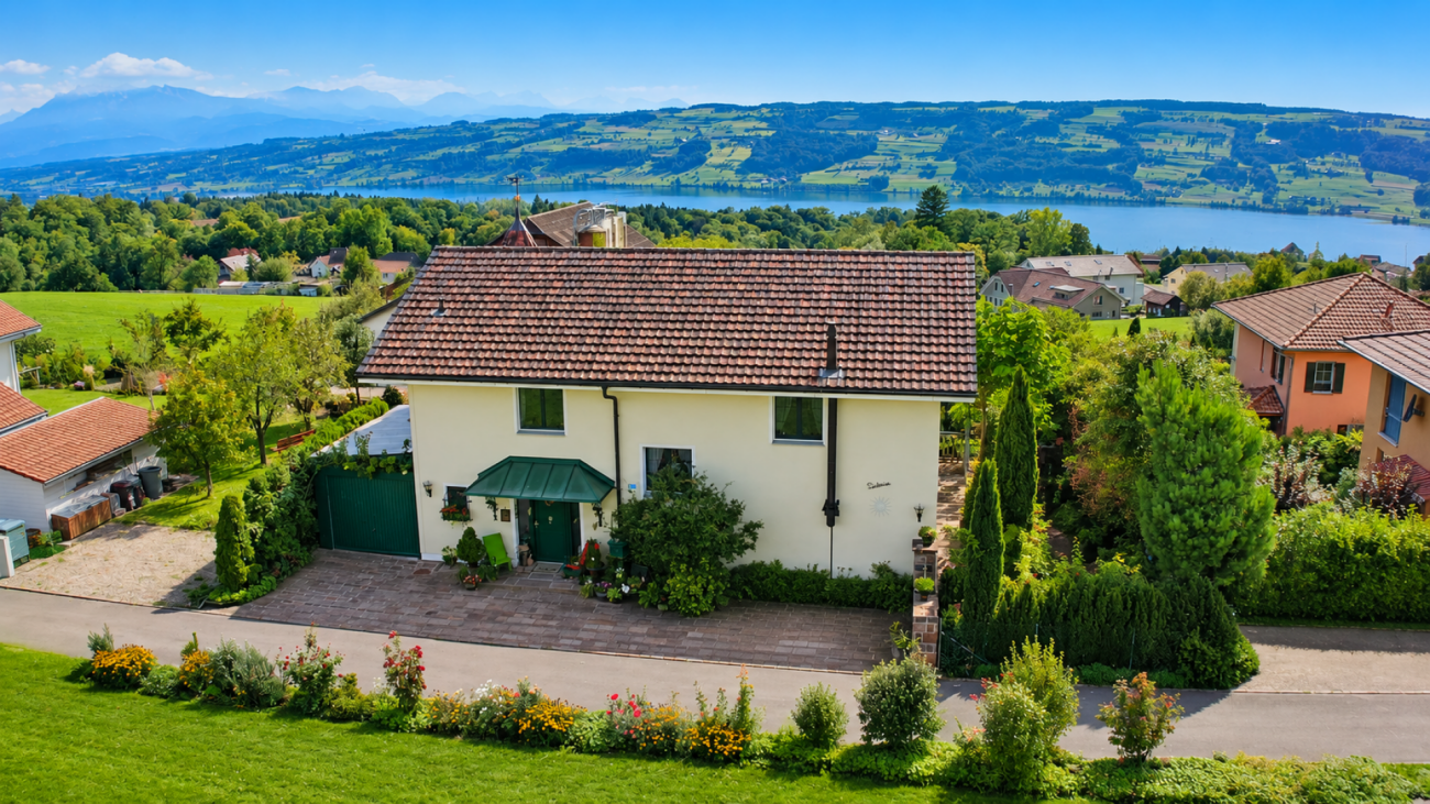 Wohnen mit Weitblick - umgeben von Ruhe und Grün. - 6.5 Zimmer EFH in Sulz