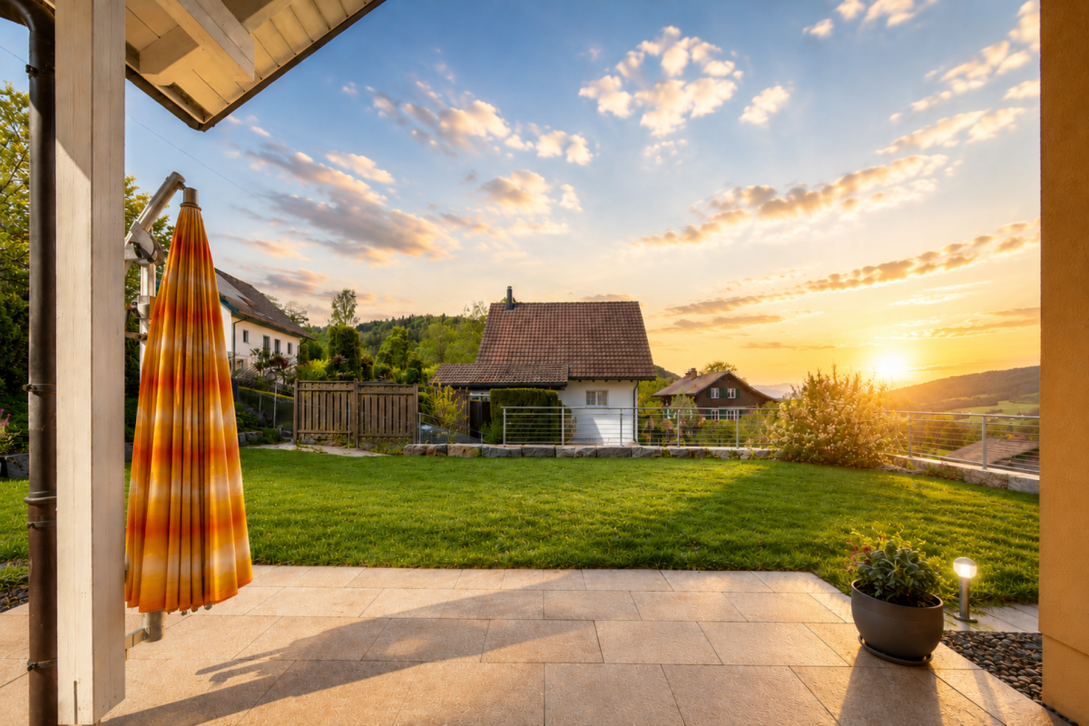 Modernes 10.5-Zimmer-Einfamilienhaus mit Weitsicht, Minergie-Standard und vielseitigem Nutzungspotenzial in Pfungen