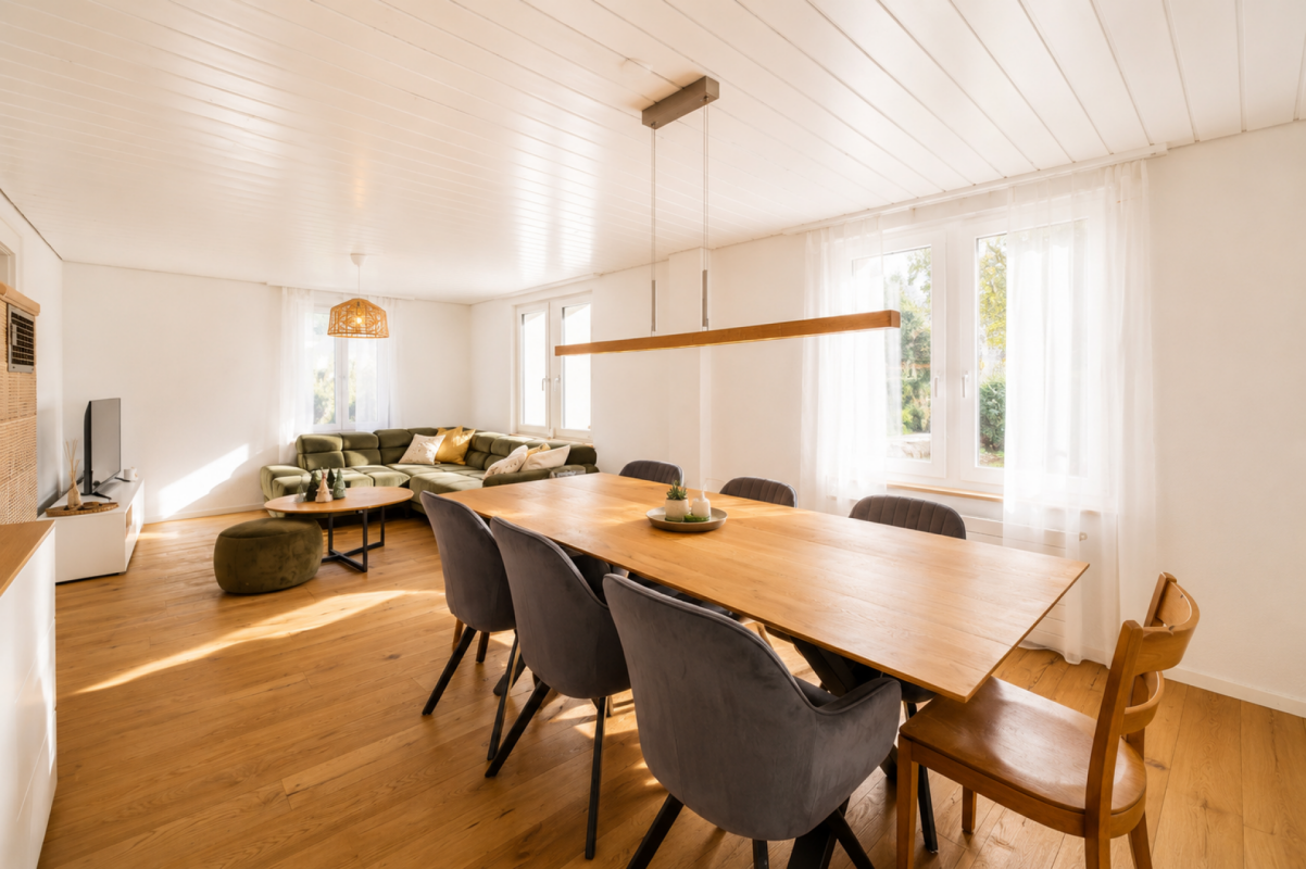 Familienfreundlich. Hell. Zentral 5.5 Zimmer Einfamilienhaus in Oberuzwil