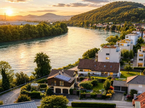 Luxuriöses Wohnen direkt am Rhein - exklusives 6.5-Zimmer-Einfamilienhaus mit traumhafter Aussicht 27
