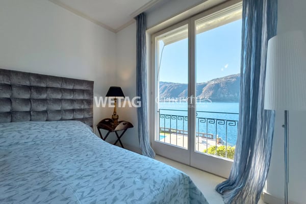 Lugano-Bissone: Wohnung mit direktem Zugang zum See, Aussenpool, Seeblick & Bootsplatz zu verkaufen 8