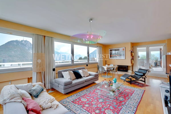 Elegante Penthouse-Wohnung mit Blick auf den Luganersee in Lugano-Carona zu verkaufen 3