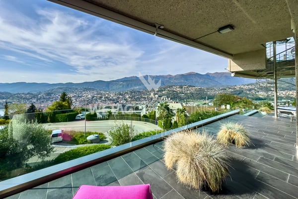 Lugano-Aldesago: modernes Penthouse mit herrlichem Seeblick, Dachterrasse zu verkaufen, auch als Zweitwohnsitz möglich 11