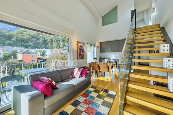 Moderne Duplex -Wohnung mit überdachter Terrasse, in ruhiger Lage, in Losone zu verkaufen 9