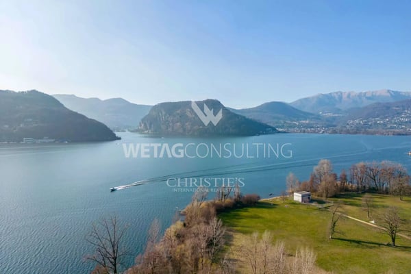 Lugano-Figino: Elegante Villa mit traumhafter Aussicht auf den Luganersee & Indoor-Pool zu verkaufen 12