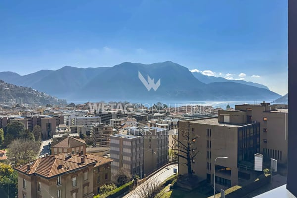 In Lugano steht ein modernes, im Rohbau befindliches Penthouse mit Blick über die Stadt & den See zum Verkauf 2