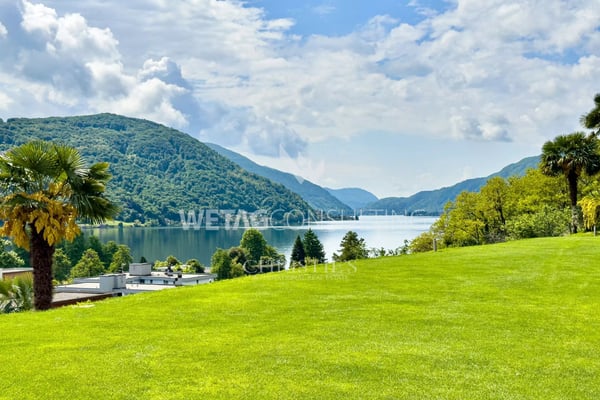 Lugano-Agno: Elegante Villa mit Panorama-Infinity-Pool, Sauna & weitem Blick auf den Luganersee zu verkaufen 2