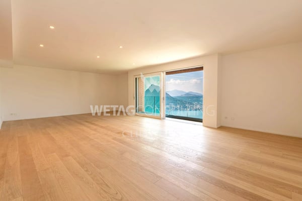 Moderne Reihenvilla mit privatem Garten & Panoramablick auf den Luganersee in Lugano-Aldesago zu verkaufen 5