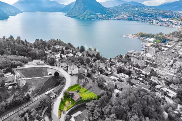 Lugano: 679 m² Bauland mit bewilligtem Bauprojekt & erteilter Baubewilligung zu verkaufen 2