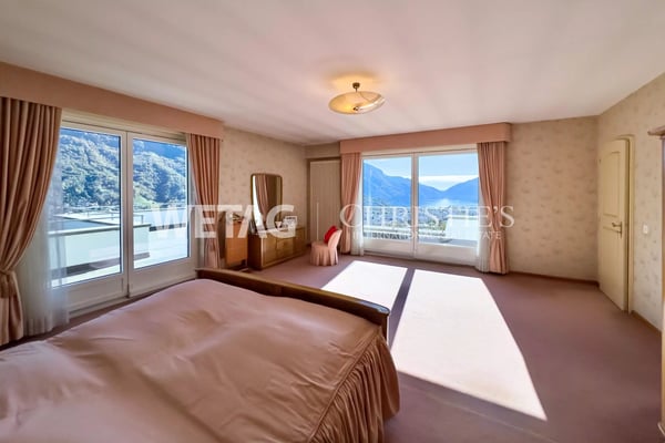 Repräsentative Villa in Lugano-Comano zu verkaufen, mit Aussenpool & herrlichem Blick auf den Luganersee 7