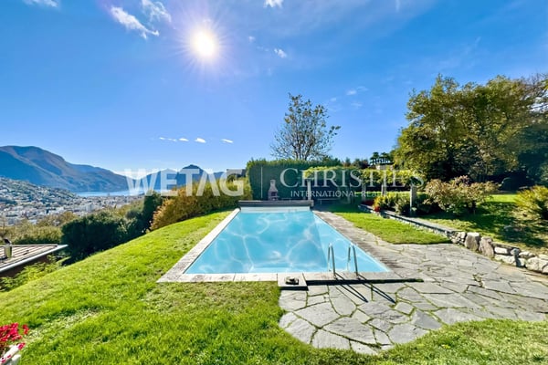 Repräsentative Villa in Lugano-Comano zu verkaufen, mit Aussenpool & herrlichem Blick auf den Luganersee 6