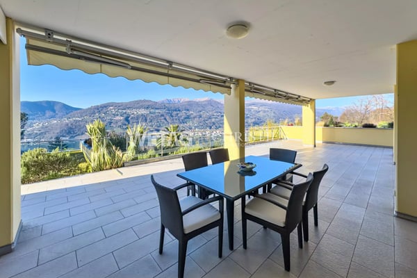 Montagnola: Wohnung mit privatem Garten & offenem Seeblick zu verkaufen, auch als Zweitwohnsitz verfügbar 1