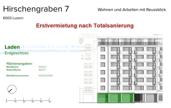Ihr neuer Laden-/Praxis-Standort mit Sicht auf Reuss und Altstadt 1