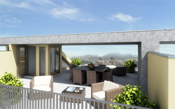 Mieten ohne Kaution - Grosse, sonnige Dachterrasse... 8