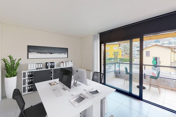 Open space personalizzabile nella dinamica Porta Nord di Lugano 1