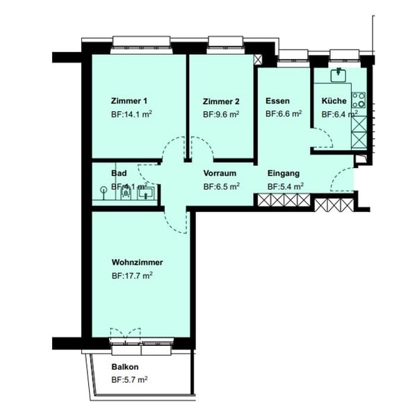 Sanierte 1.5-Zimmerwohnung beim Rosengarten - Mieten ohne Kaution! 9