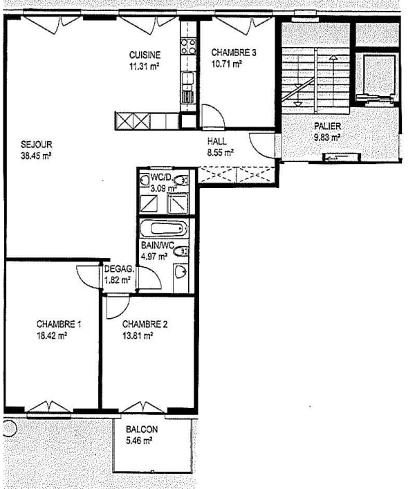 Bel appartement lumineux au coeur de Fribourg 7