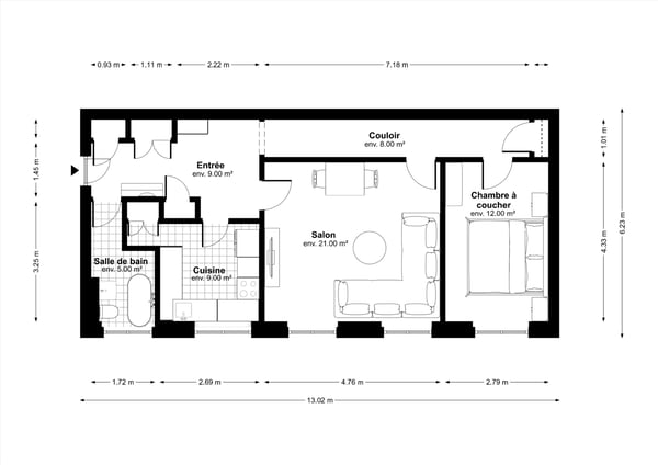Logement lumineux en centre ville 8