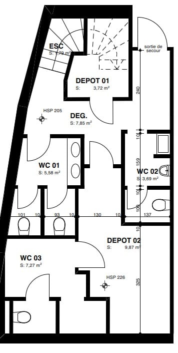 Magnifique arcade de 210 m2 + sous-sol 5