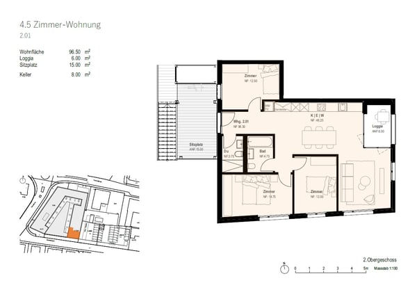Modernes Wohnen, Loggia und Sitzplatz 11