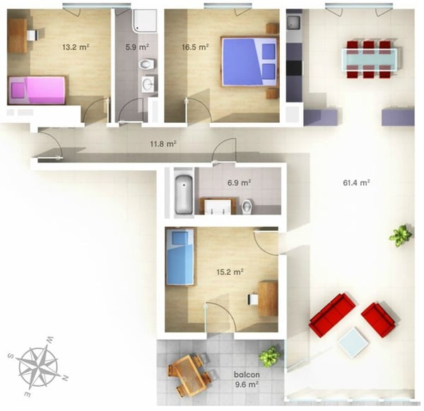 Premier loyer net offert ! Appartement lumineux proche de toutes commodités 9