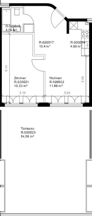 Ihr neues Zuhause - 2 Zimmer-Wohnung mit grosser Terrasse! 7