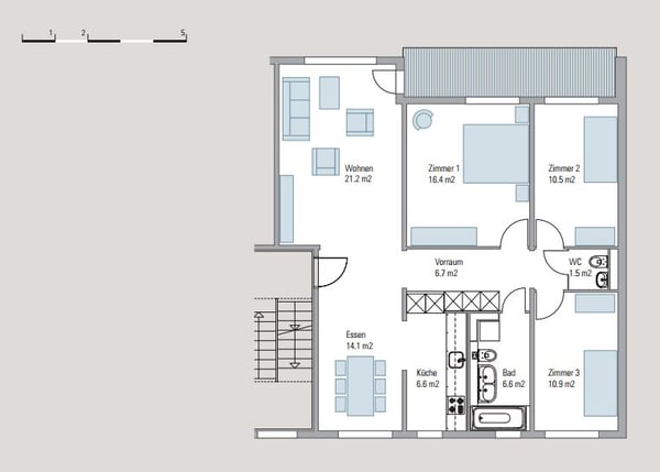 Wohnung mit Cheminée 6