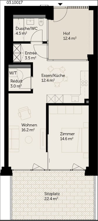 Topmoderne helle Wohnung 5
